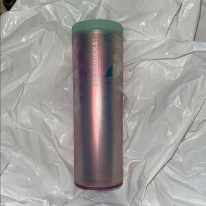 Starbucks Mermaid Siren Iridescent Acrylic Vacuum Insulated Tumbler 16oz